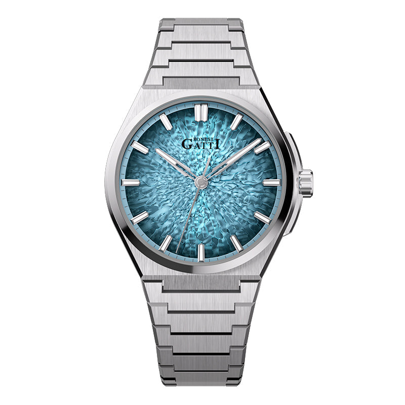 BONEST GATTI BG8013 - Men - light blue dial