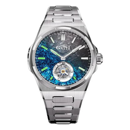 BONEST GATTI BG7006 - Men - blue dial tourbillon
