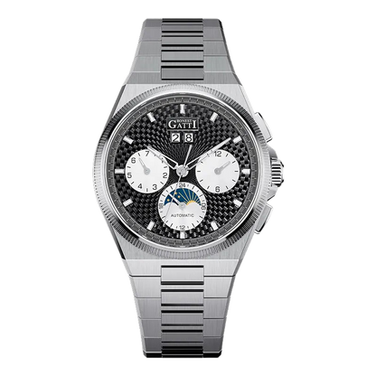 BONEST GATTI BG8006 - Aut - black dial, carbon texture