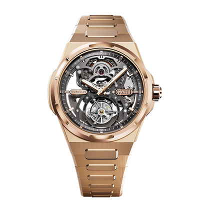 BONEST GATTI BG7004 - Mec - gold skeleton dial