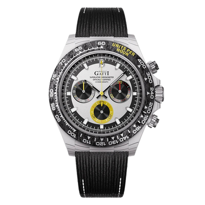 BONEST GATTI BG9010 - Aut - silver dial, black strap