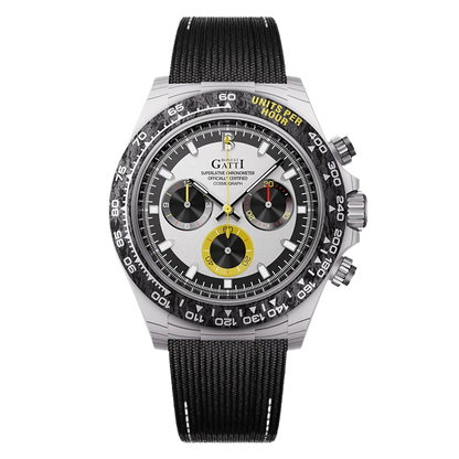 BONEST GATTI BG9010 - Aut - silver dial, black strap