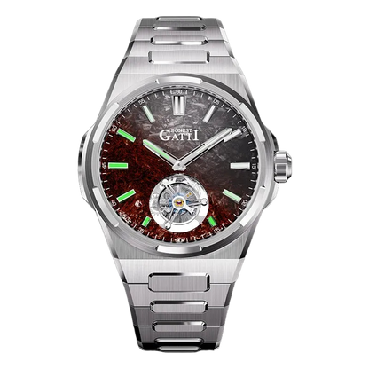 BONEST GATTI BG7006 - Men - brown dial tourbillon