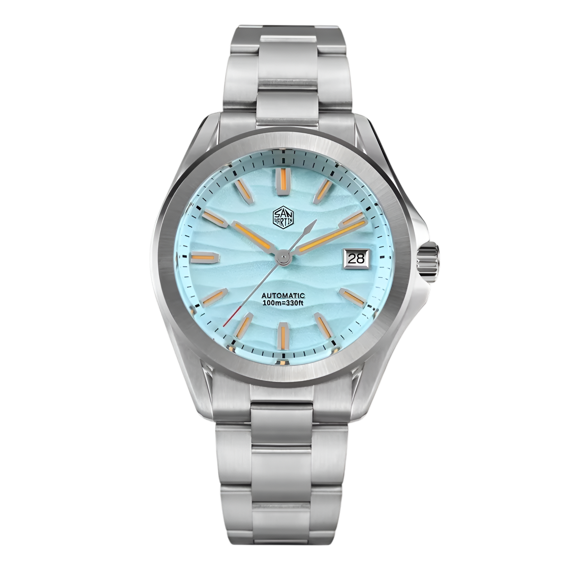 San Martin SN0129C - Sport Automatic Watch with Deset Textured Dial - Dark Edition breitvacher
