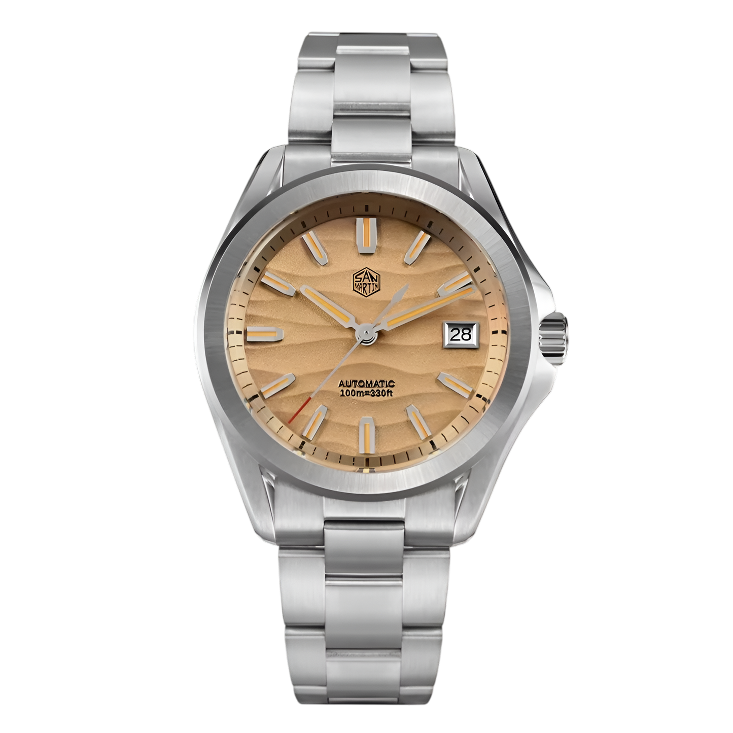 San Martin SN0129C - Sport Automatic Watch with Deset Textured Dial - Dark Edition breitvacher