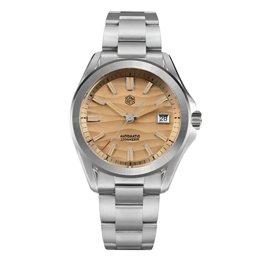 San Martin SN0129C - Sport Automatic Watch with Deset Textured Dial - Dark Edition breitvacher