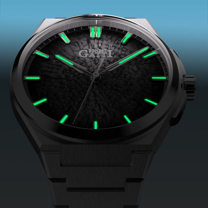 BONEST GATTI BG8013 - Men - black case luminous