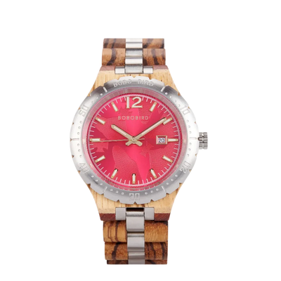 BOBO BIRD GT179 - Men's L - red watch front view