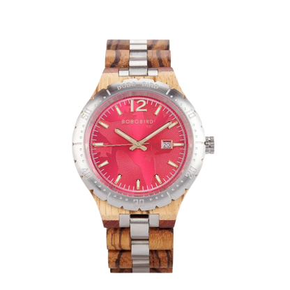 BOBO BIRD GT179 - Men's L - red watch front view