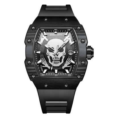 BONEST GATTI BG9908 – Automatic Skeleton Watch Carbon Fiber breitvacher