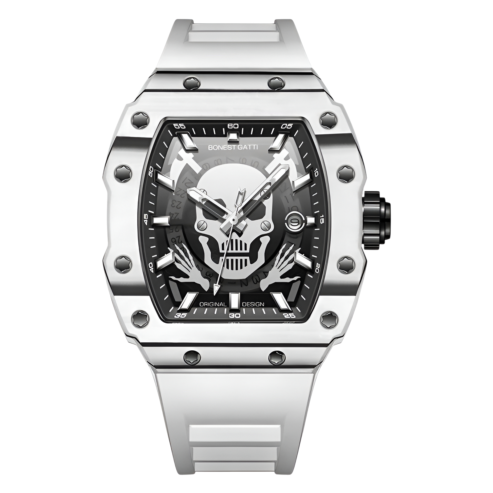 BONEST GATTI BG9908 – Automatic Skeleton Watch Carbon Fiber breitvacher