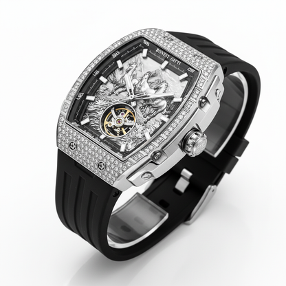 BONEST GATTI BG5006 - Aut - silver case, angle