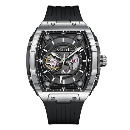BONEST GATTI BG5602 - Men - dark watch, glowing markers