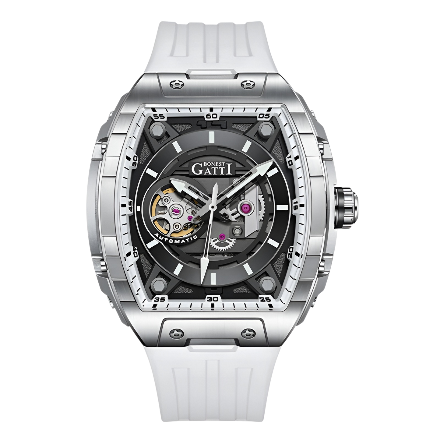 BONEST GATTI BG5602 - Men - case back, star rotor