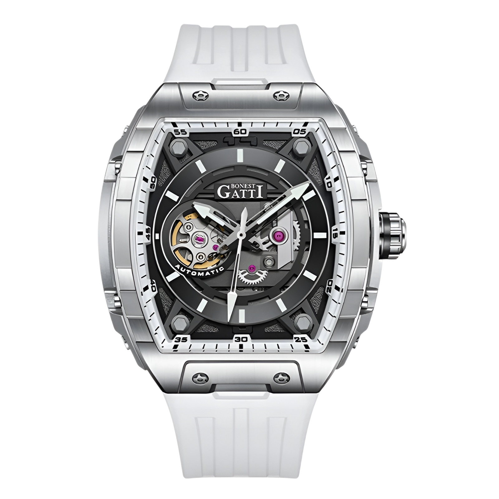 BONEST GATTI BG5602 - Men - case back, star rotor