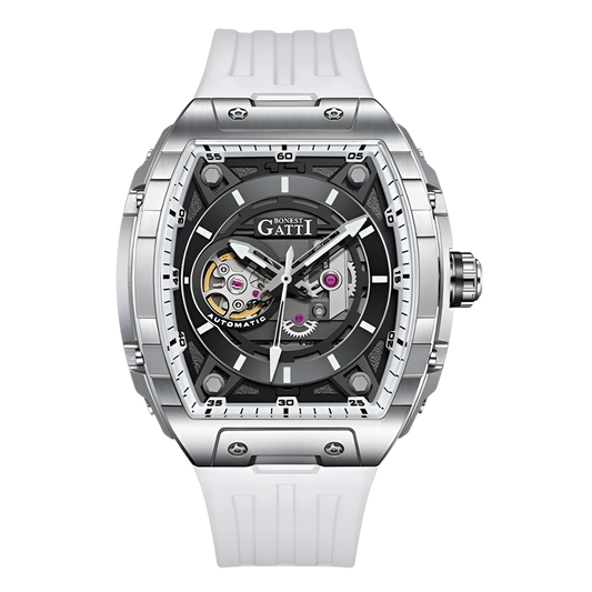 BONEST GATTI BG5602 - Men - case back, star rotor