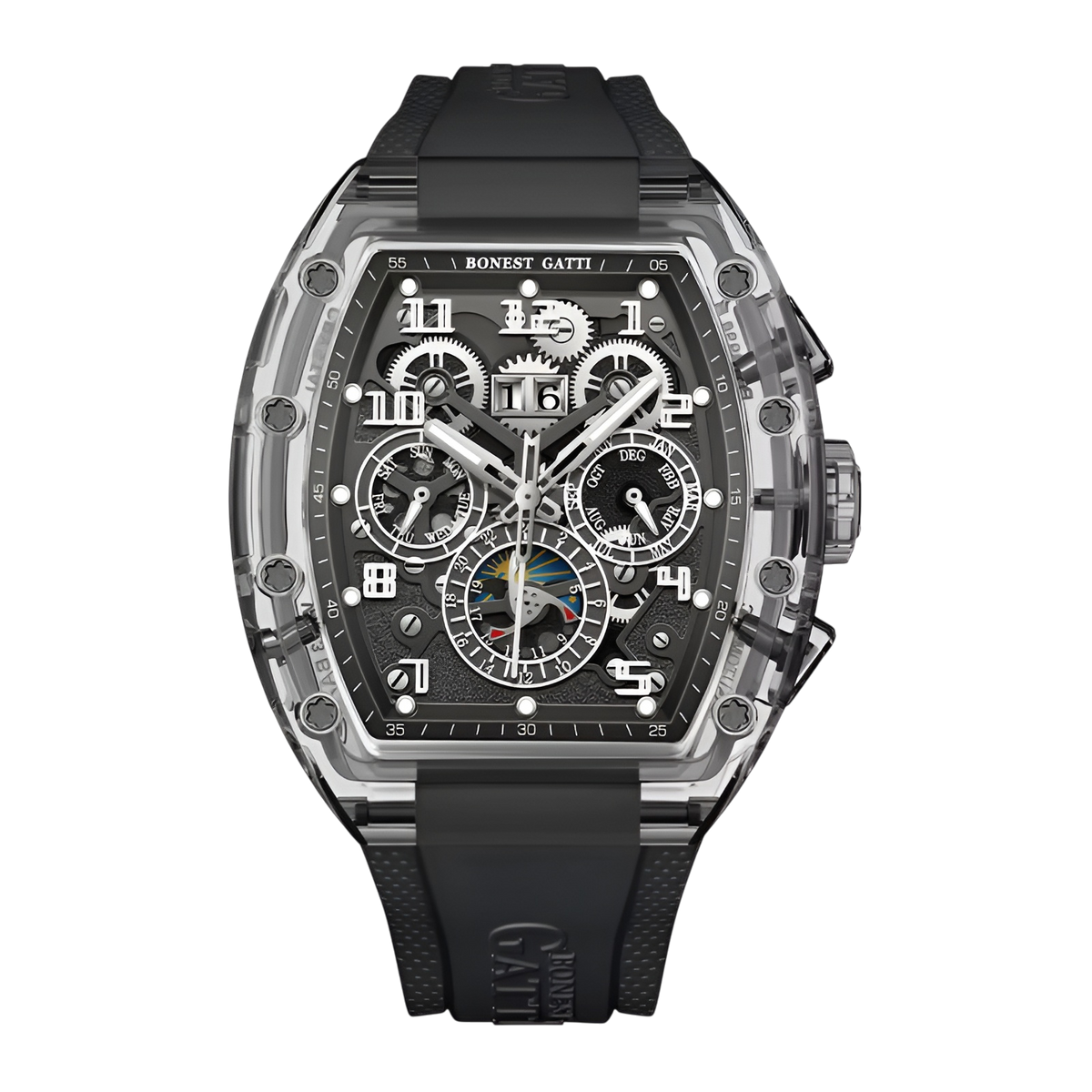 BONEST GATTI BG6006 - Automatic Mechanical Watch Dark Dial