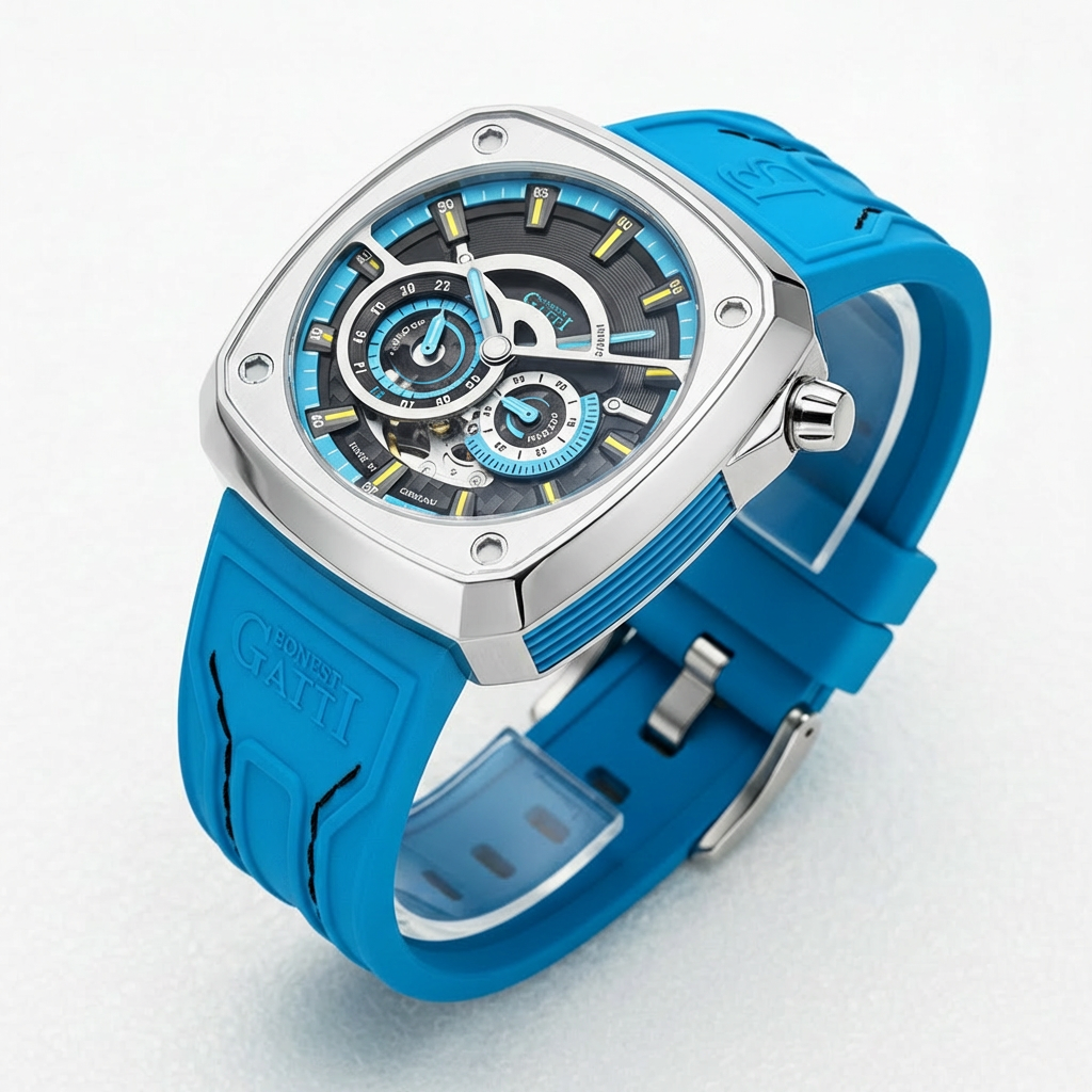 BONEST GATTI BG6601-A - A - angled view blue