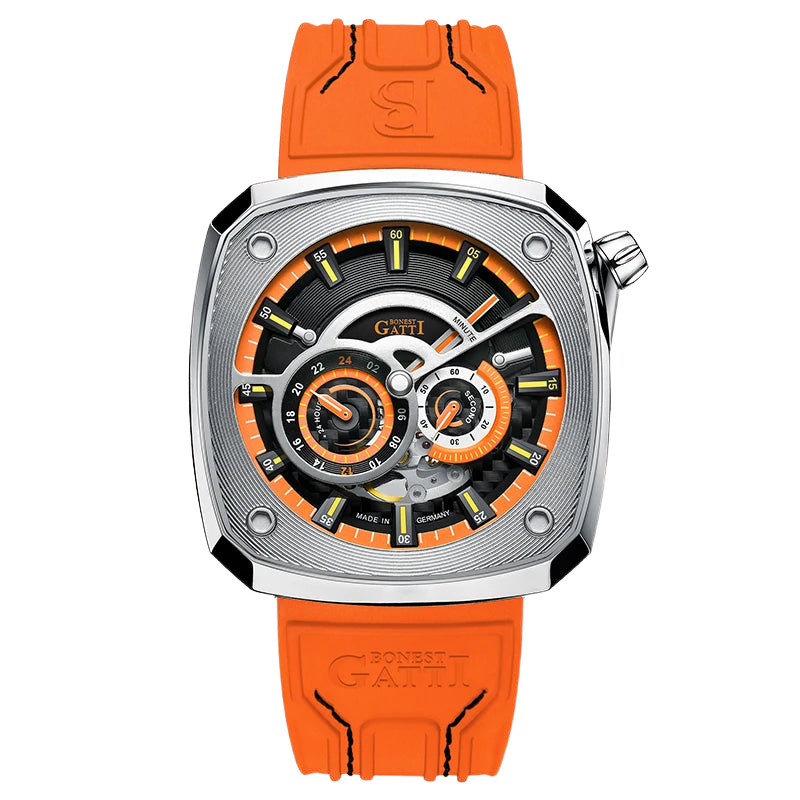 BONEST GATTI BG6601-A - A - orange dial front-view