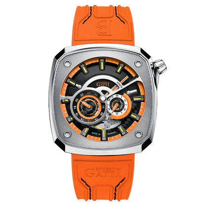 BONEST GATTI BG6601-A - A - orange dial front-view