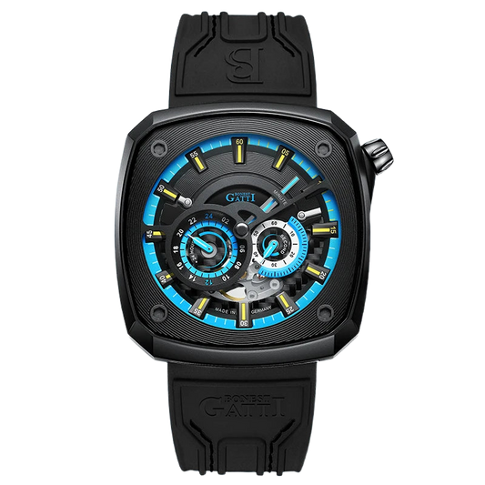 BONEST GATTI BG6601-A - M - front, blue accents, black