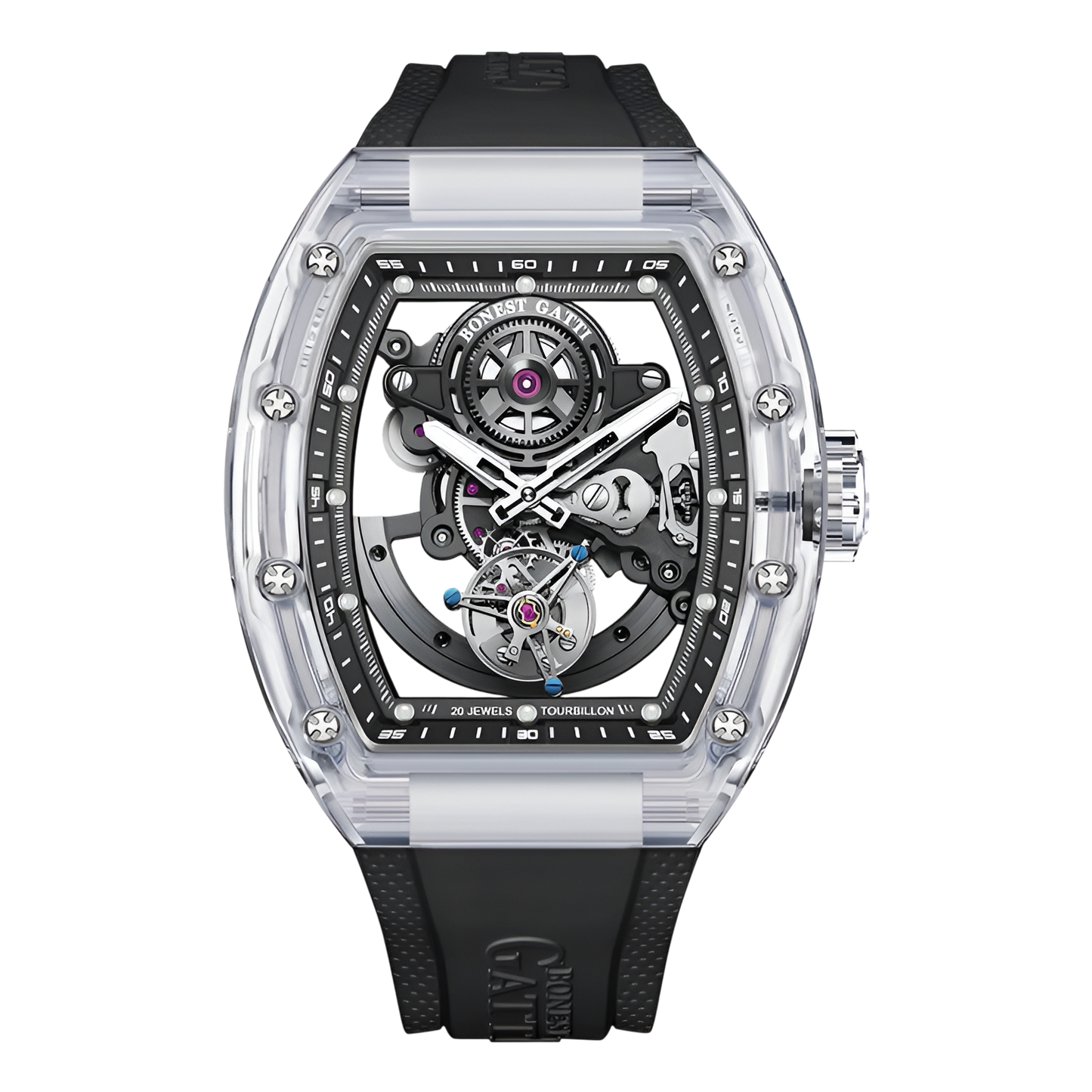 BONEST GATTI BG7001 - Tou - tourbillon visible movement