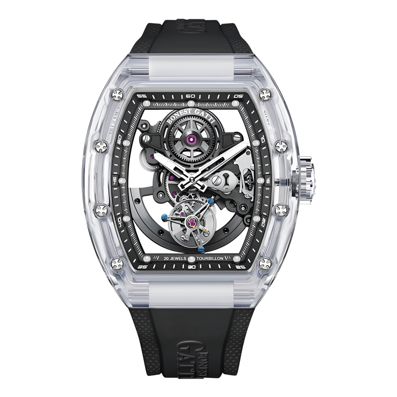 BONEST GATTI BG7001 - Tou - tourbillon visible movement