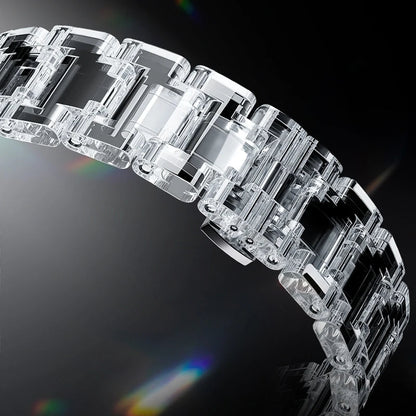 Close-up of engraved limited edition number on watch casing