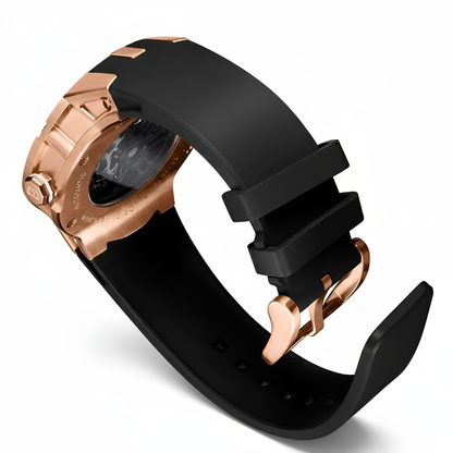 BONEST GATTI BG7701 Men's Automatic Skeleton  Watch - Black edition breitvacher