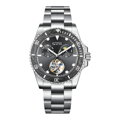 BONEST GATTI BG8003 - Men's Automatic Skeleton Watch with Sapphire Crystal breitvacher