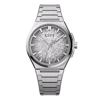 BONEST GATTI BG8013 - Men - silver white dial
