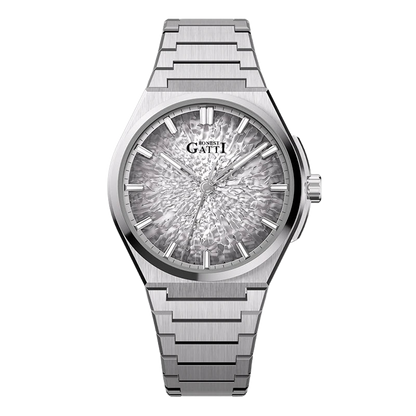 BONEST GATTI BG8013 - Men - silver white dial