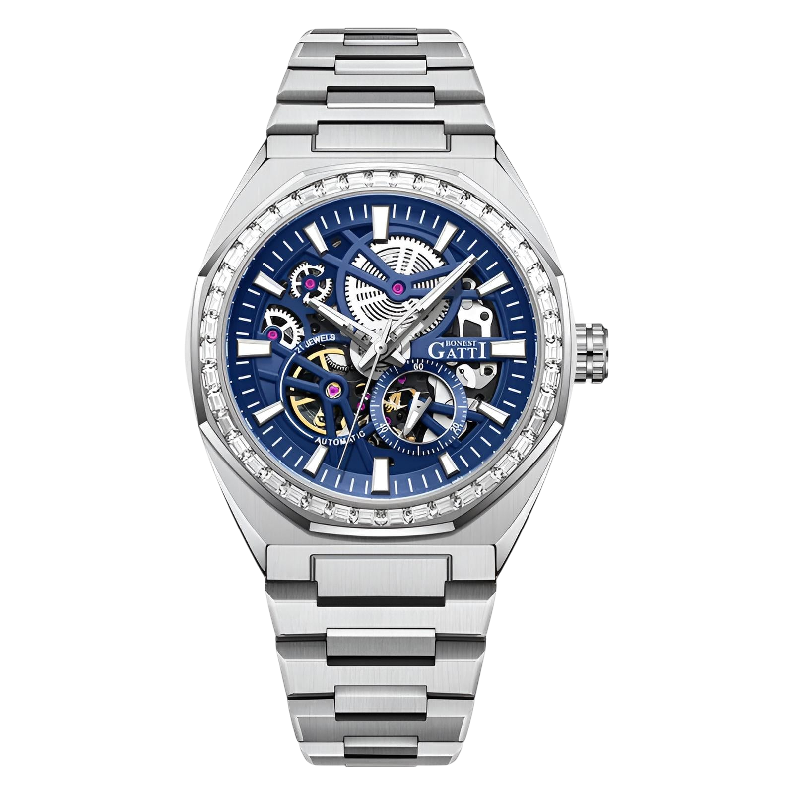 BONEST GATTI BG8801 – Front View Silver Steel