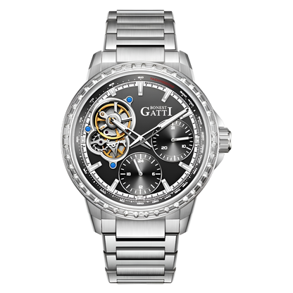 BONEST GATTI BG8802 – Front View Black Dial
