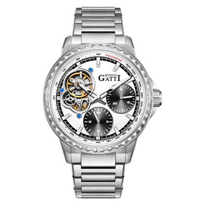 BONEST GATTI BG8802 – Front View White Dial
