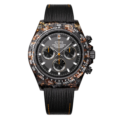 BONEST GATTI BG9010 - Aut - black orange bezel texture
