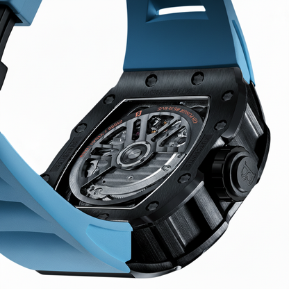 BONEST GATTI BG9902 – Skeleton Phantom Speed Automatic Watch Blue Edition breitvacher
