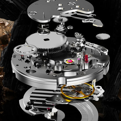 BONEST GATTI BG9905 – Exposed automatic movement macro view
