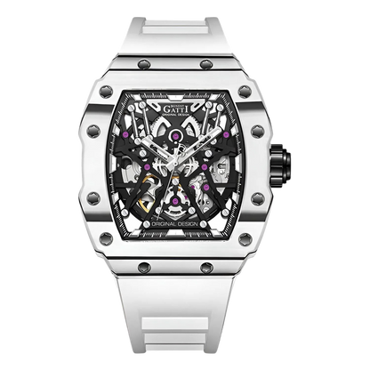 BONEST GATTI BG9907 – White Edition with White fiber case and white strap