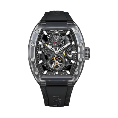 BONEST GATTI BG9980 – Shadow Dragon Edition featuring black bronze case and luminous dragon dial
