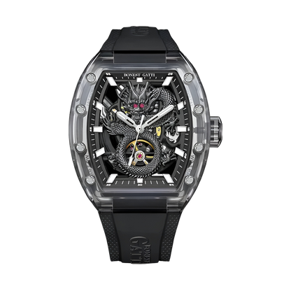 BONEST GATTI BG9980 – Shadow Dragon Edition featuring black bronze case and luminous dragon dial
