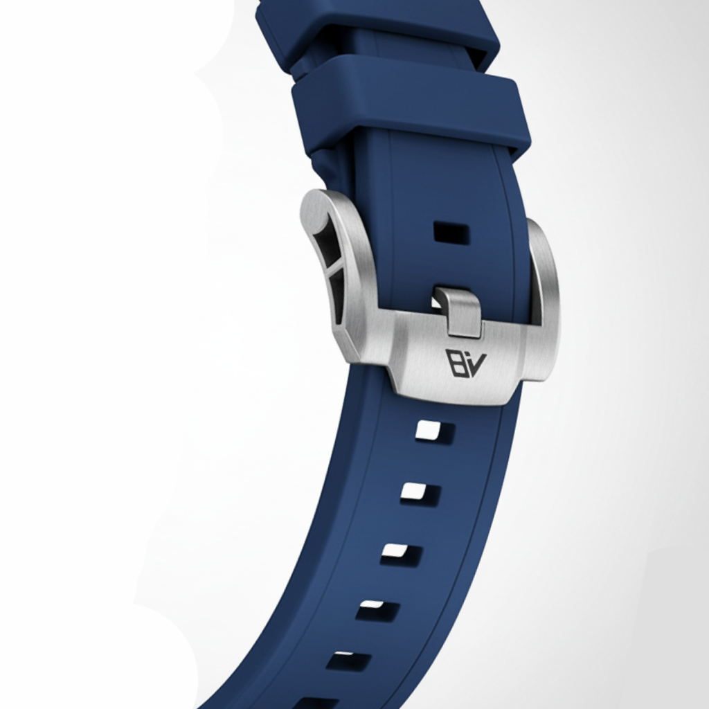 BREITVACHER 91983 - Autom - buckle close-up, BV logo