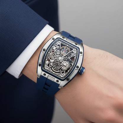 BREITVACHER 91983 - Autom - on-wrist, blue strap