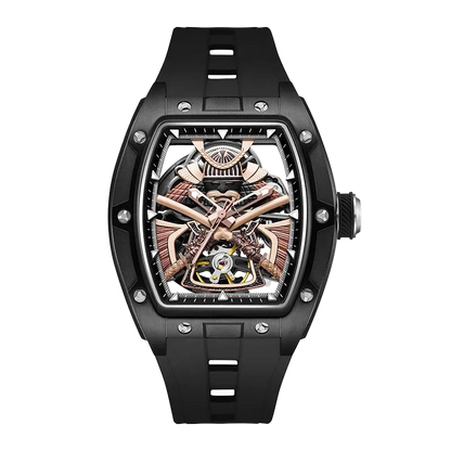BREITVACHER 91985 - Men A - silver front view, samurai dial