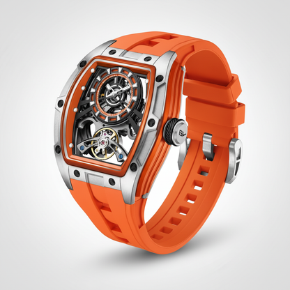BREITVACHER 91986 - Automatic Men's Watch with Hollow Dial Angled