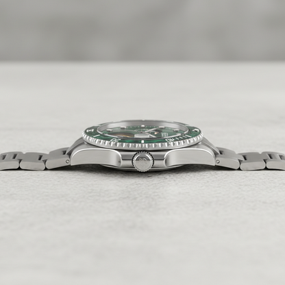 Bonest Gatti BG8003 automatic skeleton watch side view highlighting slim case profile and sapphire crystal