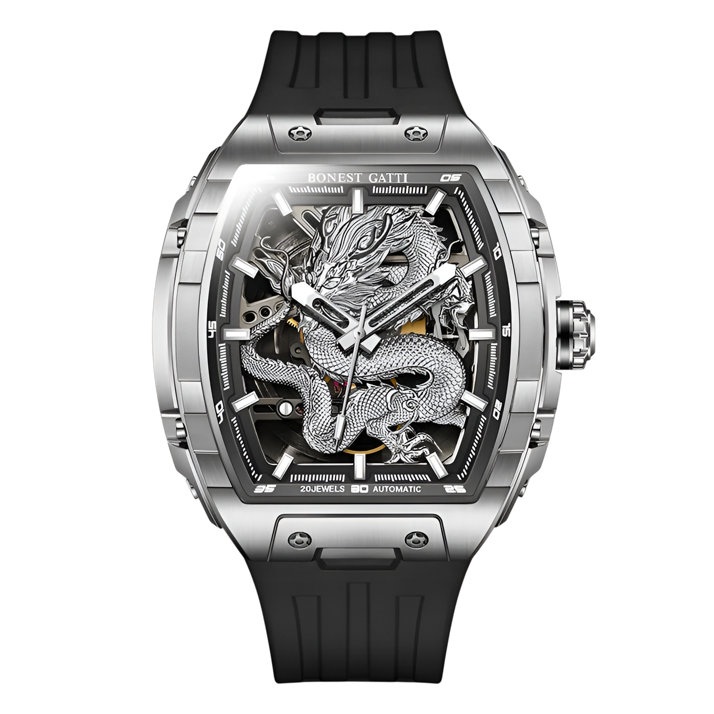 Bonest Gatti BG5605-A1 Dragon Skeleton Automatic Watch – Smooth  Case Editon breitvacher