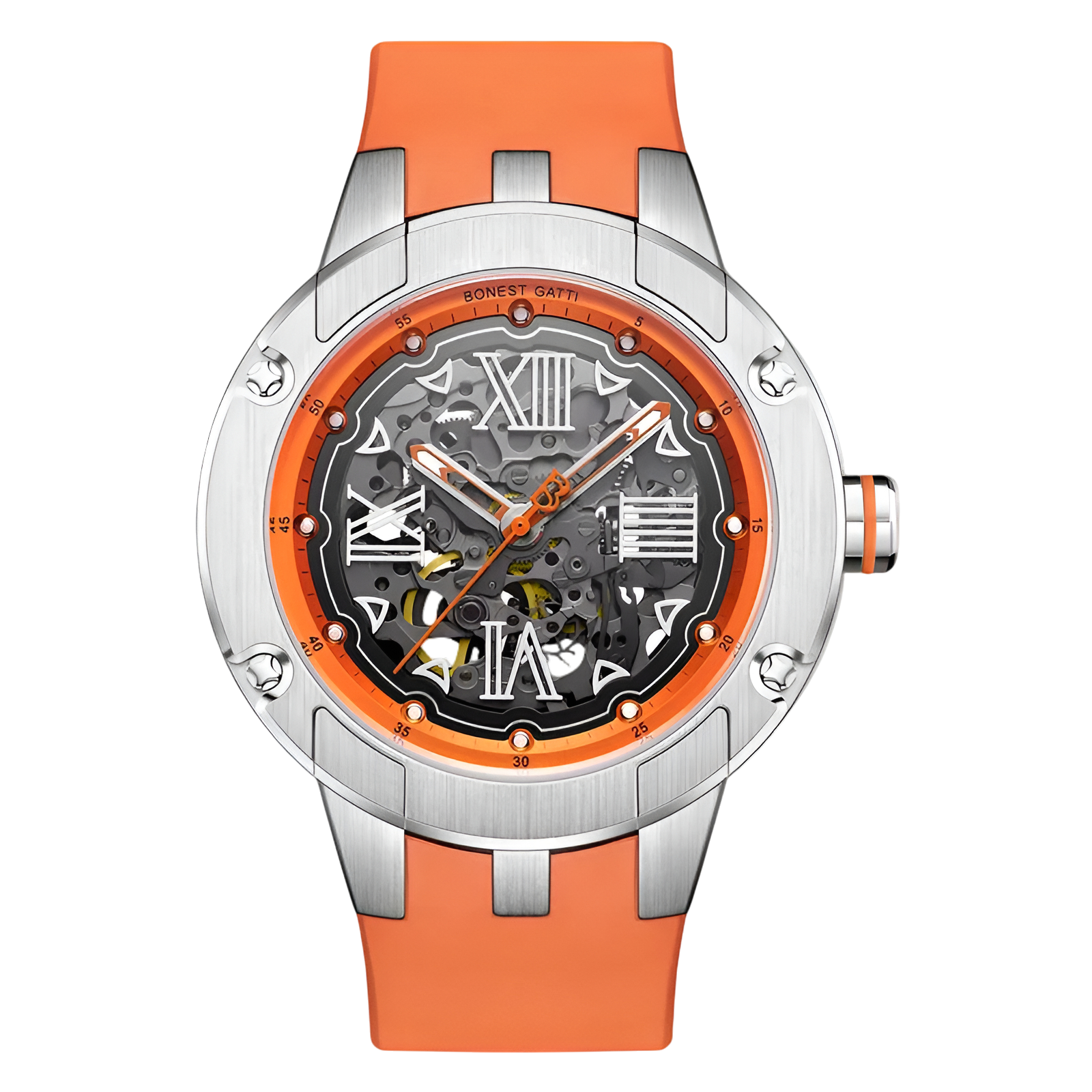 BONEST GATTI BG7701 Men's Automatic Skeleton Watch - Light Edition