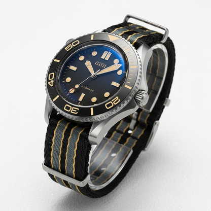 BONEST GATTI BG8001 - Men - angled view NATO strap