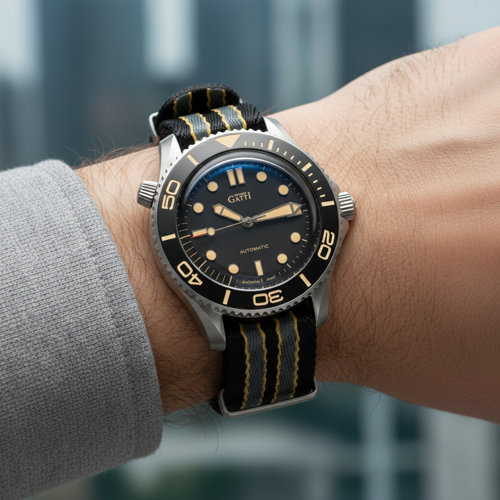 BONEST GATTI BG8001 - Men - on wrist NATO strap